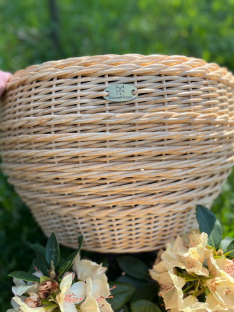 Кашпо-Вазон из искусственного ротанга карри 45 литров